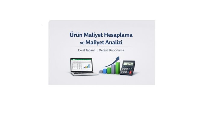 ürün maliyeti hesaplama analiz ve raporlama hizmeti sunarım