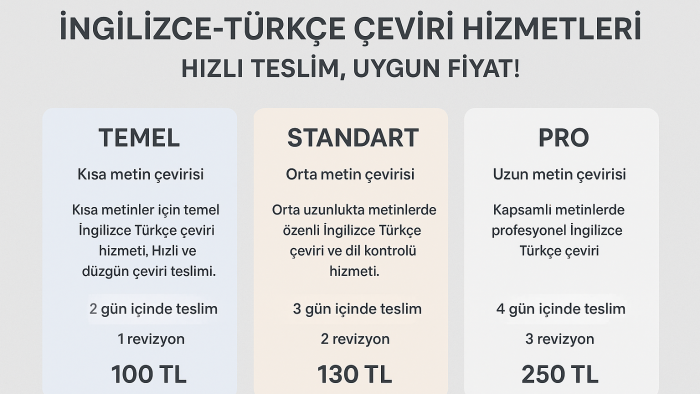 Anlamlı İngilizce Türkçe çeviri sunuyorum