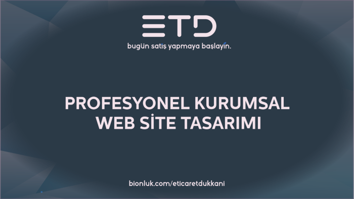 kurumsal web site tasarımlarınızı profesyonelce hazırlıyorum