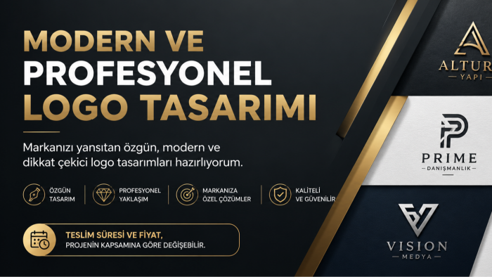 modern ve profesyonel logo tasarımı yapabilirim