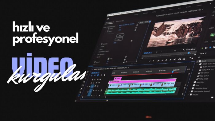 profesyonel olarak videonu editleyebilirim
