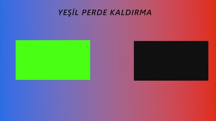yeşilperde videolarınıza arkaplan eklerim
