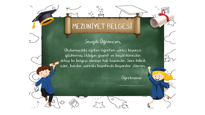 size özel sertifika, katılım belgesi gibi işler tasarlarım