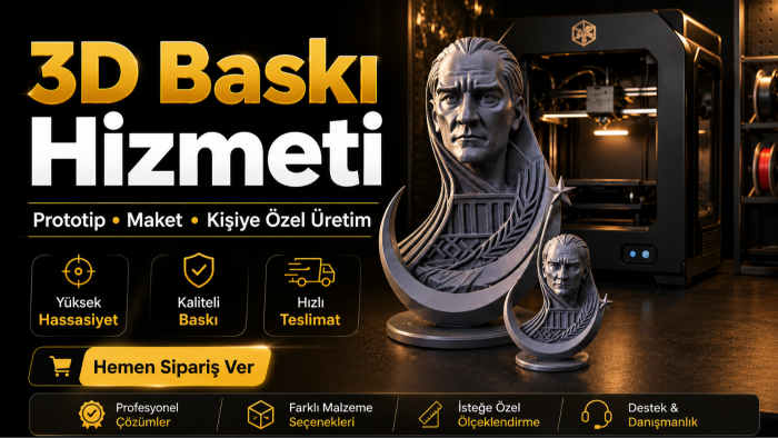 3D baskı hizmeti veriyorum