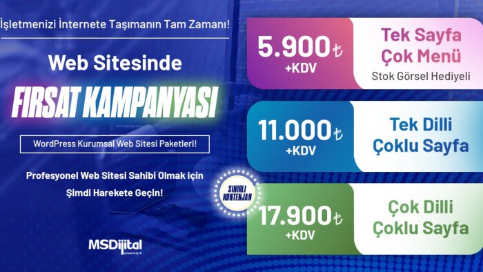 Wordpress web siteleri kurarım