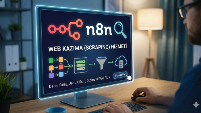 n8n üzerinden otomatik web kazıma sistemleri kurarım