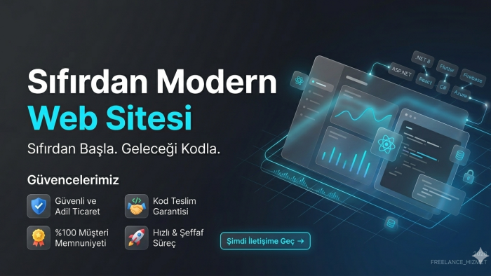 size özel modern ve profesyonel web sitesi yapabilirim