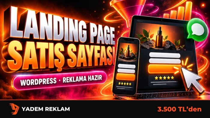 wordpress ile dönüşüm odaklı landing page hazırlarım