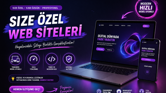 size özel olarak kodlanmış web sileteri yapabilirm
