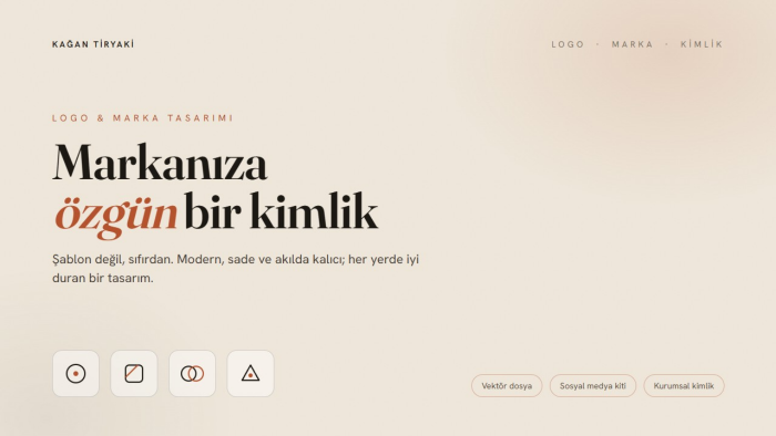  markanız için modern ve özgün logo tasarlarım