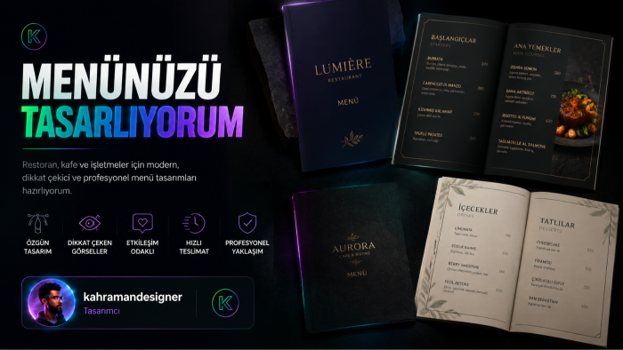 sizin için menü tasarlayabilirim