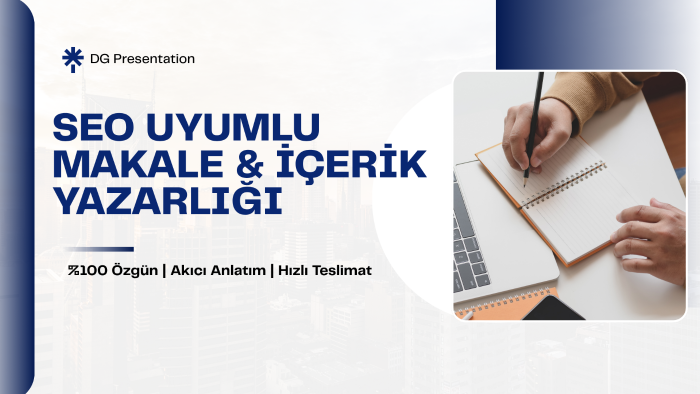 SEO uyumlu özgün ve akıcı makaleler yazabilirim