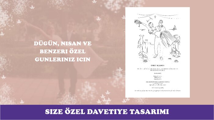 size özel illüstrasyon çizer ve davetiyenizi tasarlarım