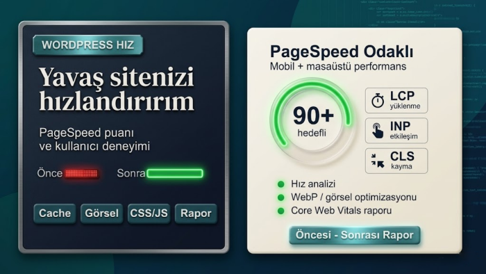 sitenizi hızlandırıp Google PageSpeed puanınızı yükseltirim