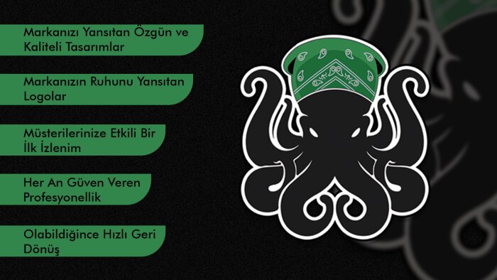 markanızı en kaliteli şekilde yansıtacak logoyu tasarlıyorum