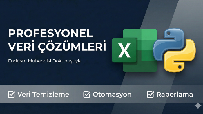 Excel dosyalarınızı profesyonelce düzenler ve temizlerim
