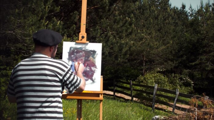 ressam ile resminizi tuvale işleyen video hazırlıyorum