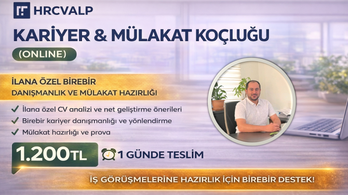 online kariyer ve iş görüşmesi danışmanlığı yapıyorum