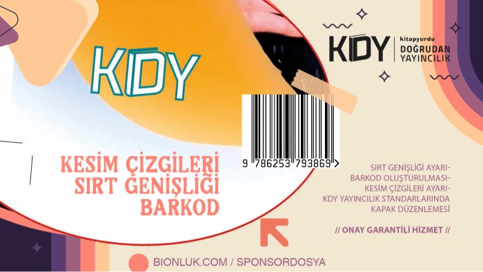 hazırladığınız kapak ve barkodu KDY'ye göre düzenlerim