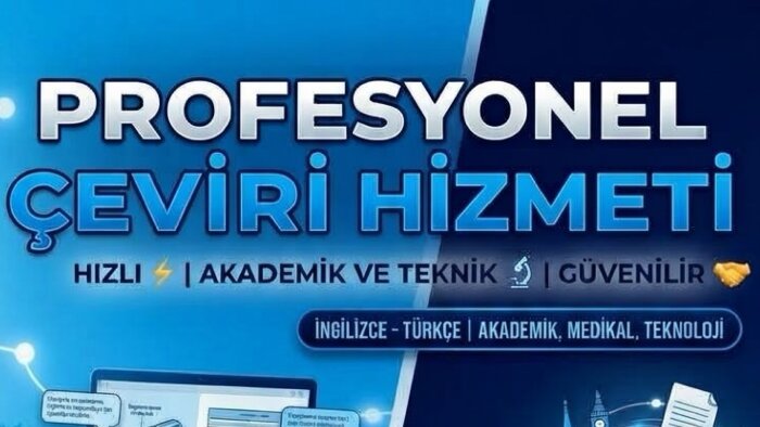 Türkçe ve İngilizce arasında profesyonel çeviri yaparım