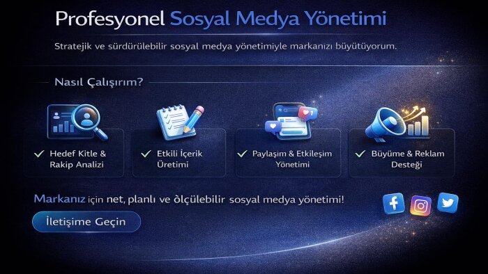 sosyal medya hesaplarını yönetirim