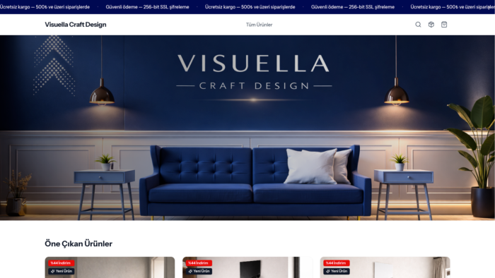 sizin için modern bir e-ticaret scripti kurabilirim