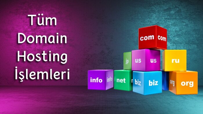 tüm domain ve hosting işlemlerinizi yapabilirim