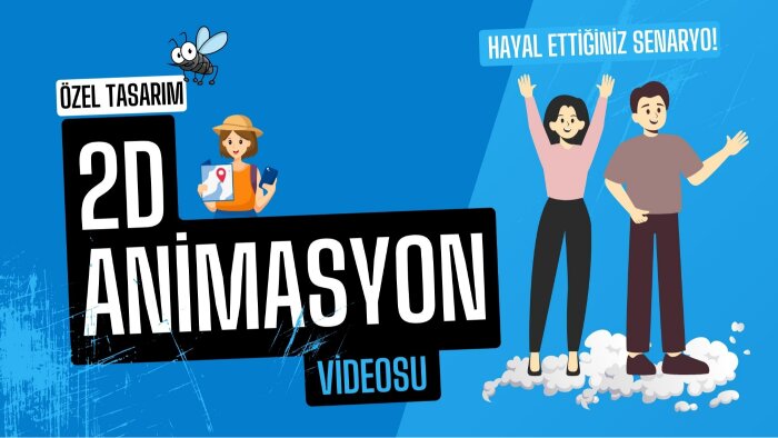 2d özgün tasarım animasyon videosu yaparım