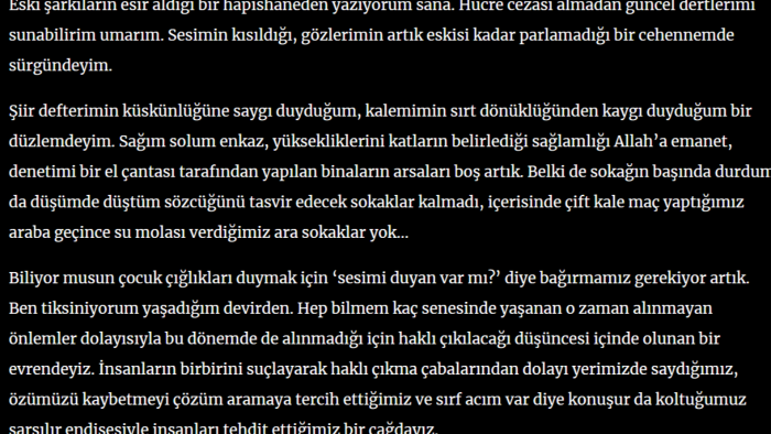 kelimeler ile iyi geçinir güçlü metinler yazarım