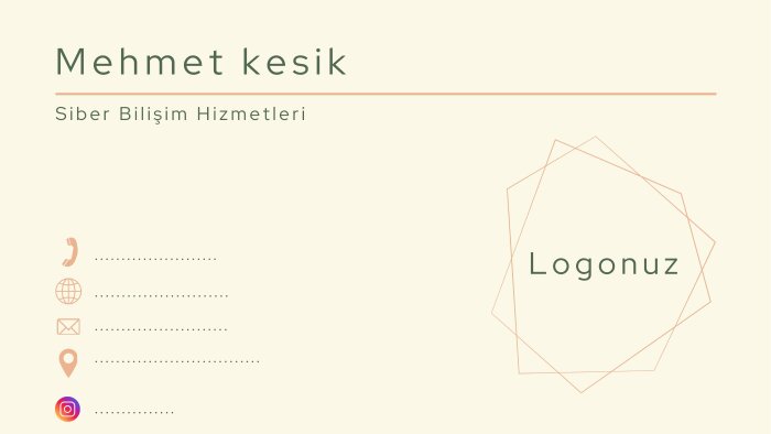 kişiye özel kartvizit yapabilirim