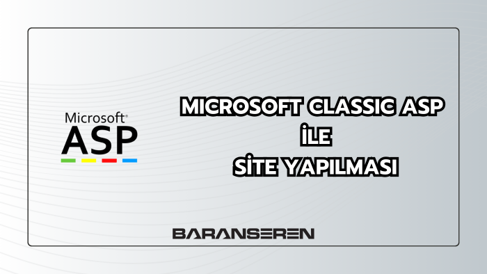 klasik asp ile uygulama yazabilirim