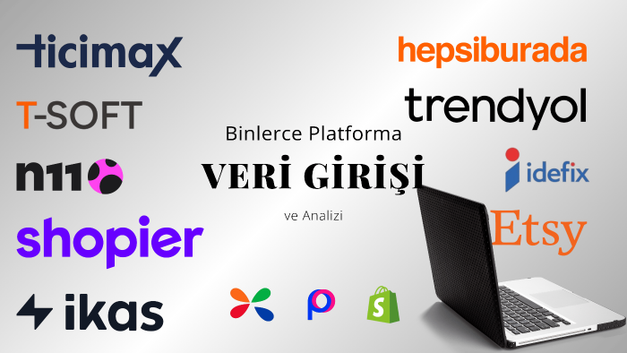 e-ticarette hızlı, hatasız veri girişi hizmeti veririm