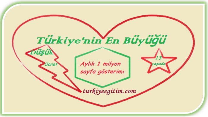 en büyük egitim portalı turkiyeegitim'de tanıtım yayınlarım