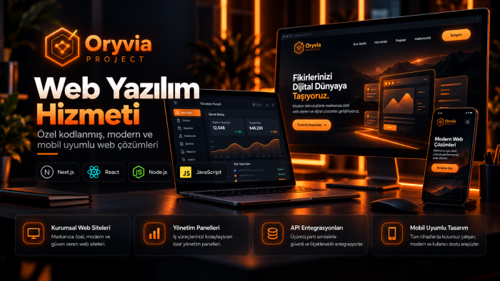Next.js ve React ile özel, modern web sitesi geliştiririm
