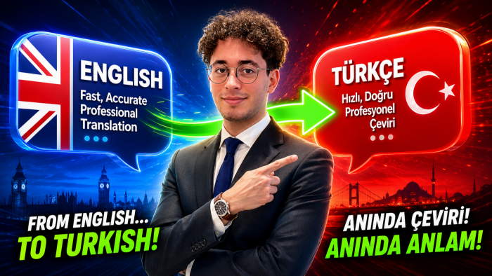 İngilizce'den Türkçe'ye akıcı çeviriler yaparım