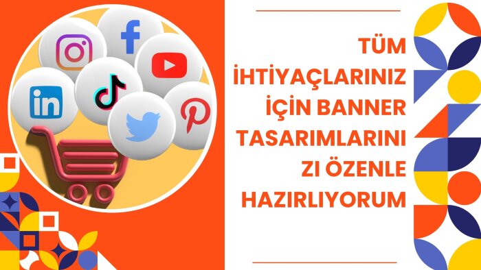 markanıza özel sade ve etkili banner tasarımı yapıyorum