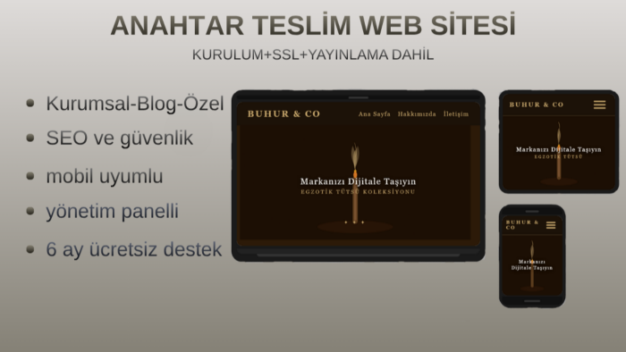web sitenizi sıfırdan tasarlayıp hayata geçiririm