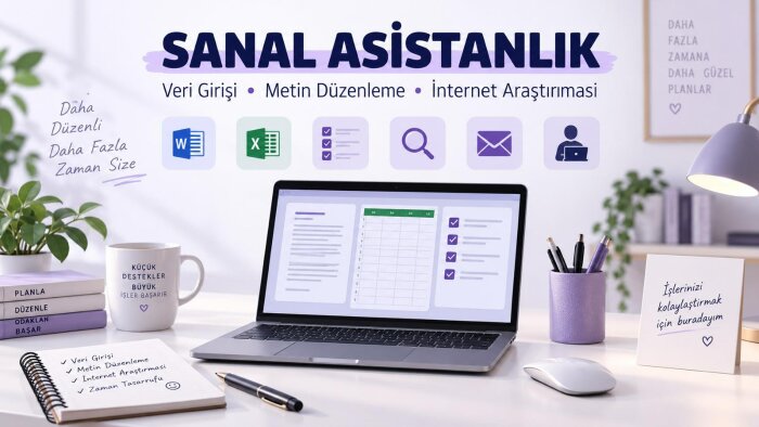 sanal asistanlık ve veri girişi yaparım