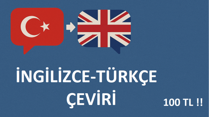 İngilizce-Türkçe özgün çeviri yaparım