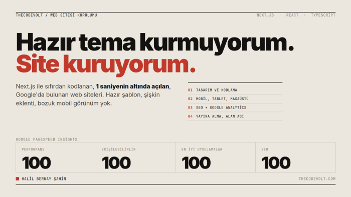 kurumsal web sitenizi Next.js ile sıfırdan kodlarım