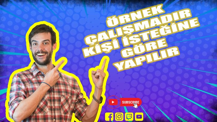sosyal medyanız için ilgi çeken Thumbnail yapabilirim