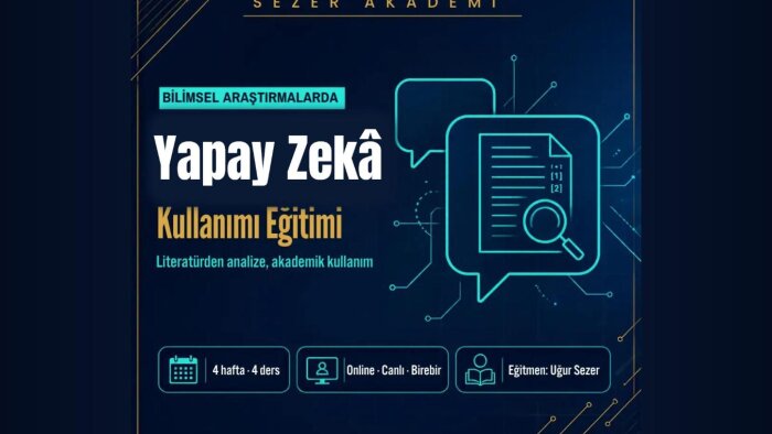 bilimsel araştırmada yapay zekâ kullanımı eğitimi veririm