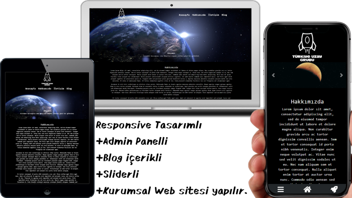 Admin Panelli mobil,SEO Uyumlu Web sitesi yapabilirim