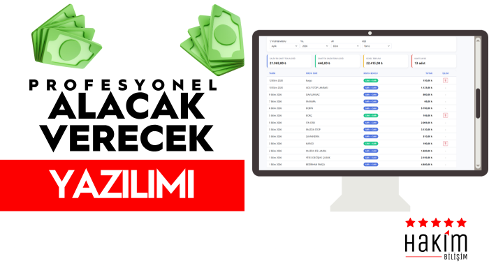 alacak verecekleriniz için ön muhasebe programı yaparım