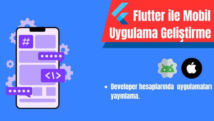 flutter ile mobil uygulama geliştiririm