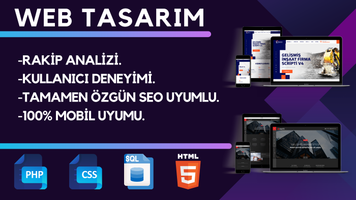 profesyonel ve kullanıcı dostu web sitesi geliştiririm