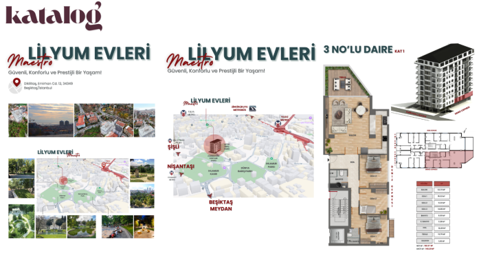 daire için profesyonel plan ve katalog tasarımı yaparım
