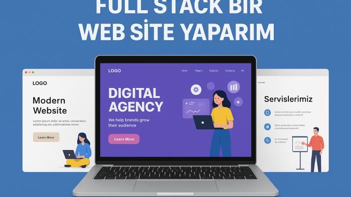full stack bir web site yaparım