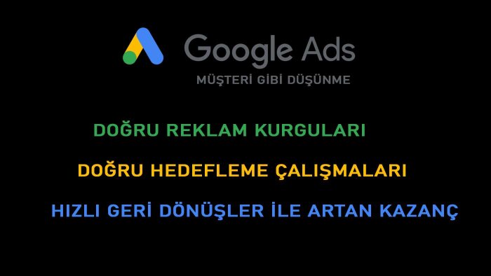 Google reklamınızı bir ay boyunca yönetebilirim