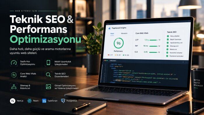 web sitenizin teknik SEO ve performansını iyileştiririm